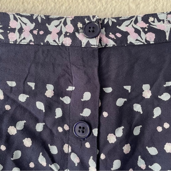 National Pull On Floral Midi Skirt Women's M Petite Challis Pockets Fairy Boho - Picture 4 of 15